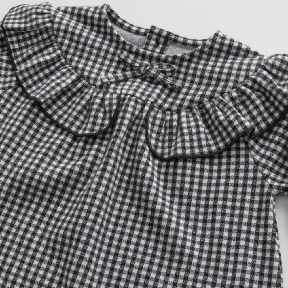 ZARA Baby Soft Touch Gingham Dress size 6-9 months
